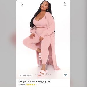 Fashion Nova Living In It 3 Piece Set SKIMS DUPE